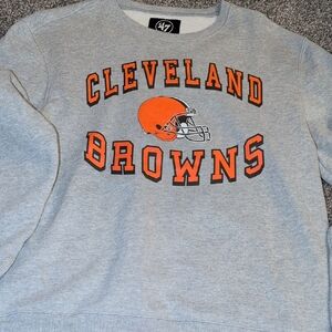 47 Gray Crewneck Cleveland Browns Sweatshirt